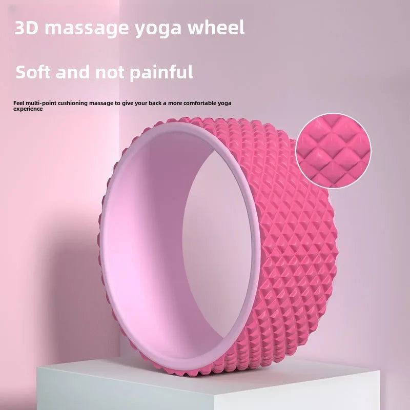 Fitness Yoga Wheel Back Bend Stretch & Massage Tool-1