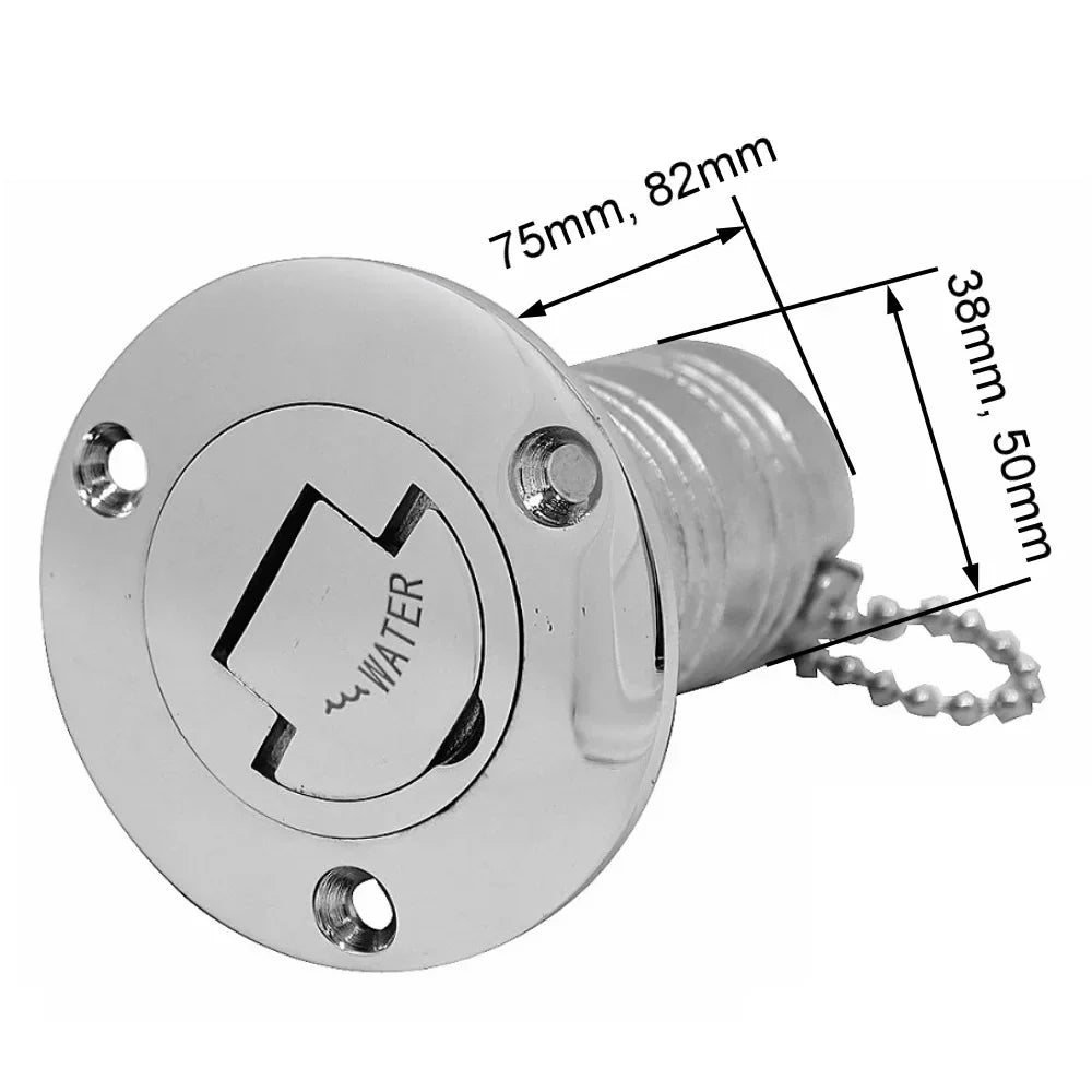 316 Stainless Steel Boat Fuel Filler – 38mm-3