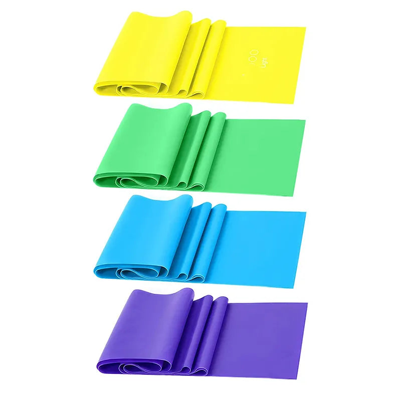 TPE Yoga Resistance Bands Set - 4 Levels for Full-Body Workouts-0