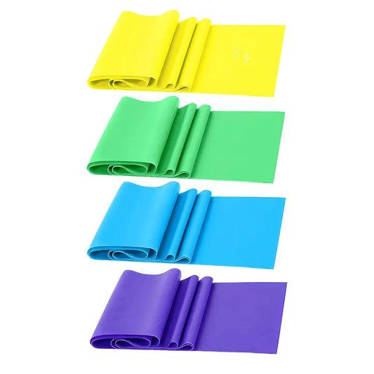 TPE Yoga Resistance Bands Set - 4 Levels for Full-Body Workouts-0
