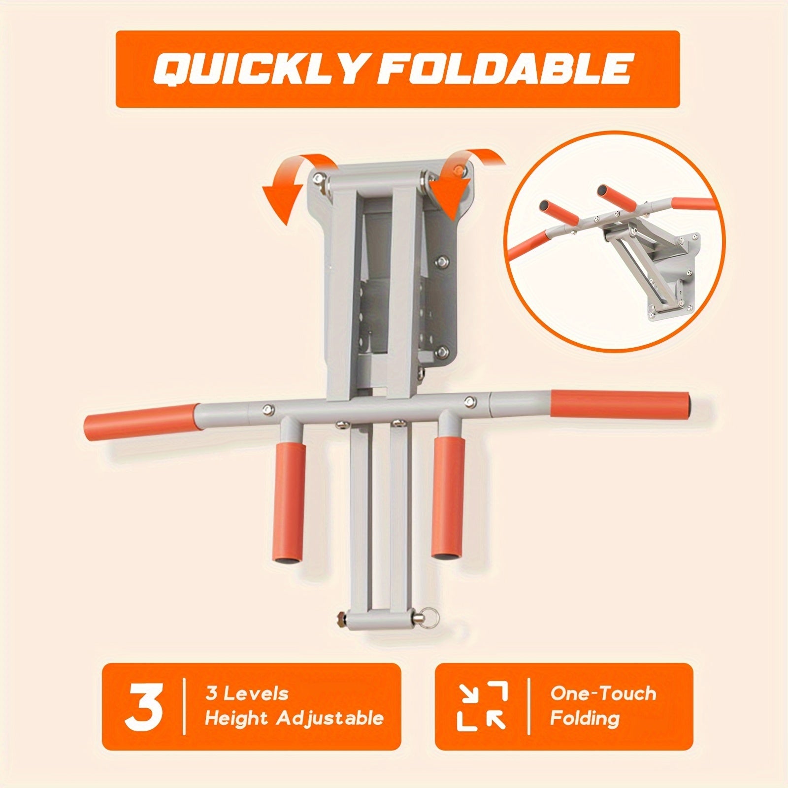 Wall Mount Pull-Up Bar Station-1