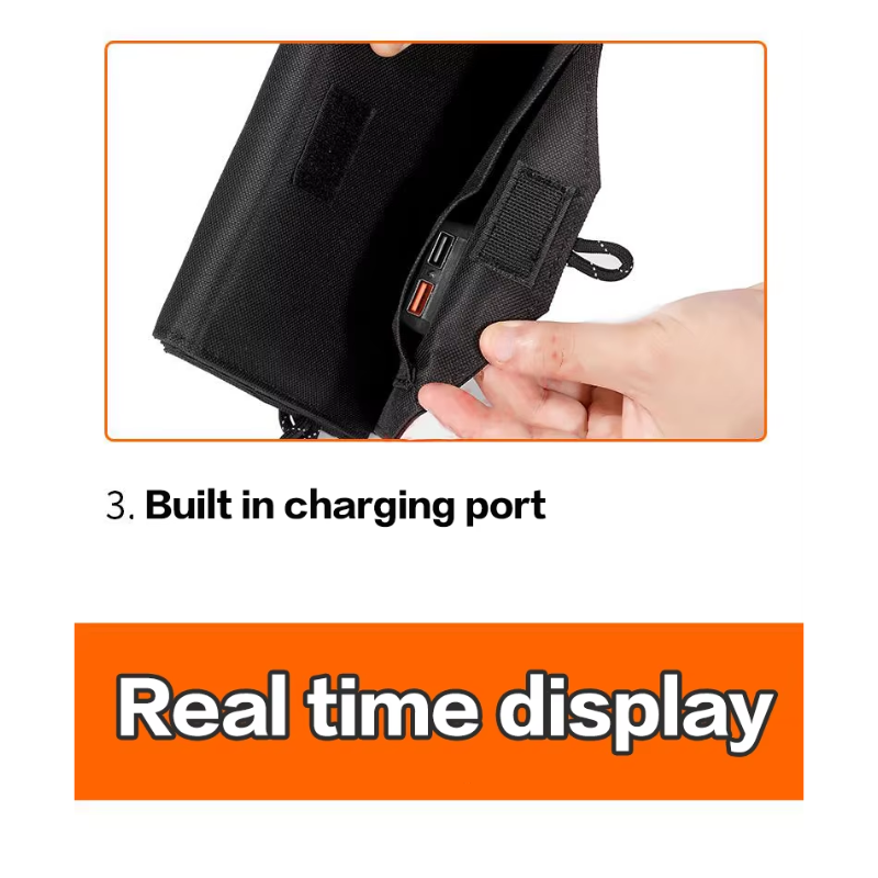 Foldable Solar Panel Charger with 20W/h Portable USB-2